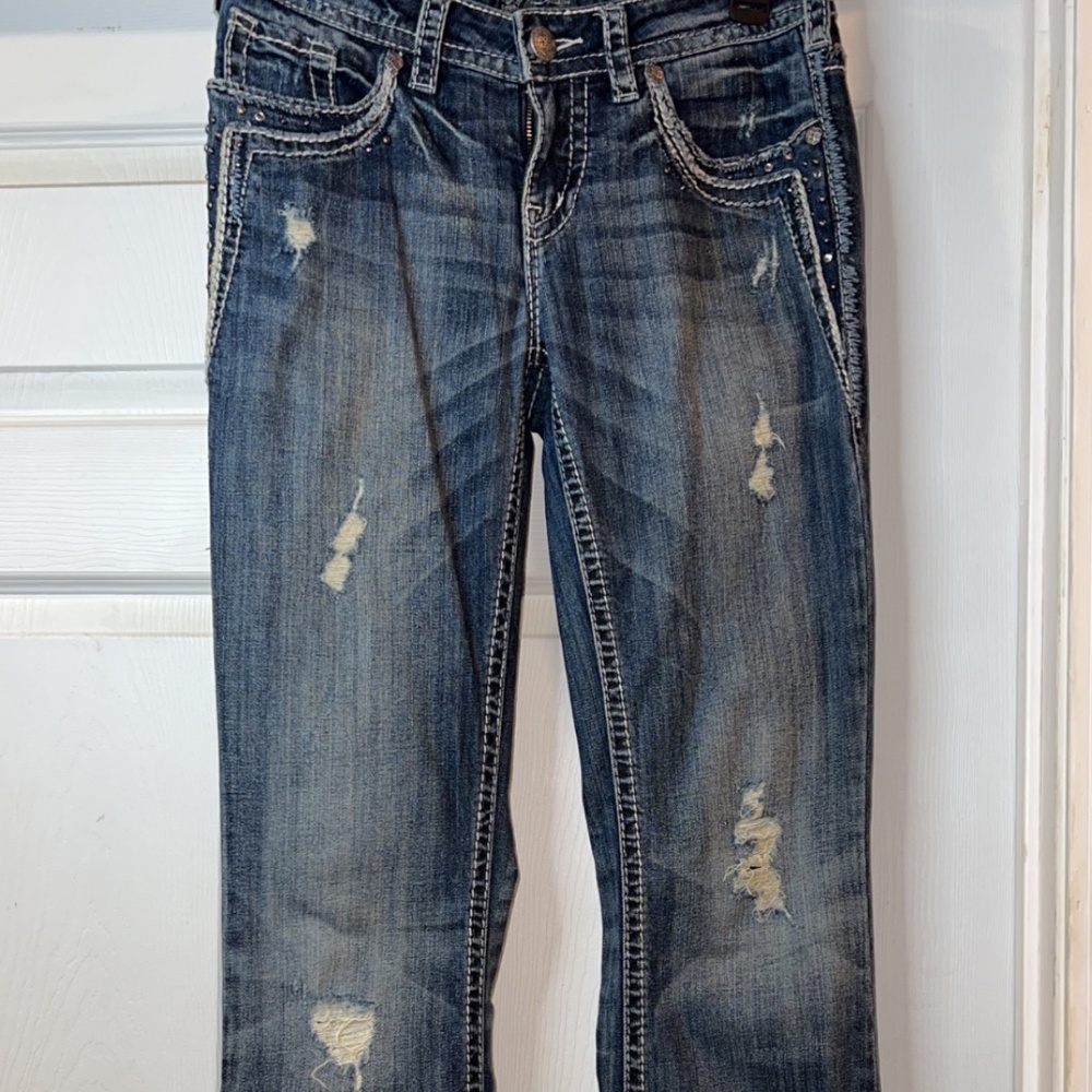 Silver Aiko Boot Cut Jeans